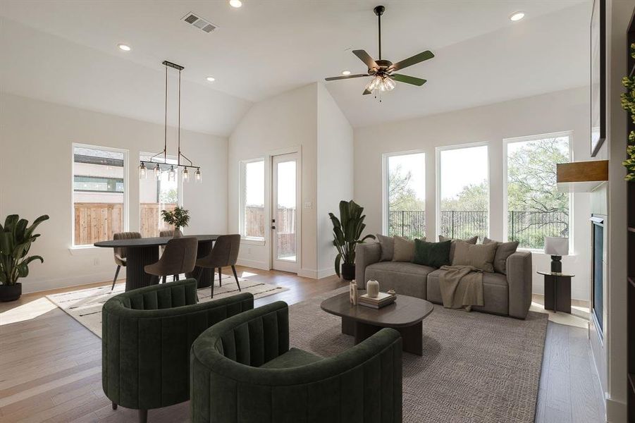 Furnished interior view inside a new home in Pecan Grove, Burleson (Image 7).