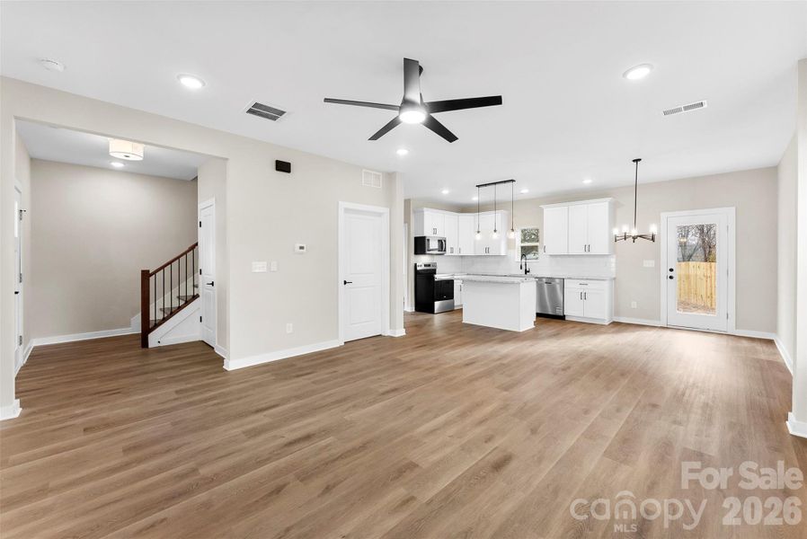 Den with view of fireplace - Model Home Den with view of fireplace - Model Home