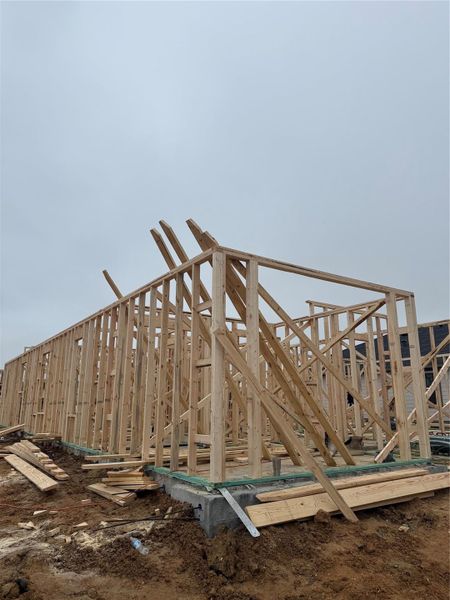 In-progress construction of a new home in Lexington Heights 50', Willis, TX (Image 4).