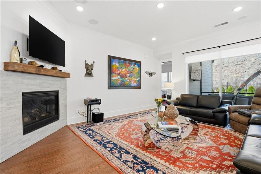 Furnished interior view inside a new home in , Flowery Branch (Image 8).