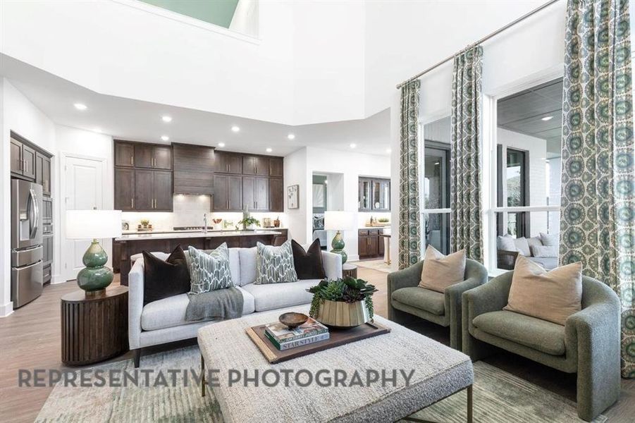 Furnished interior view inside a new home in Tavolo Park, Fort Worth (Image 11).