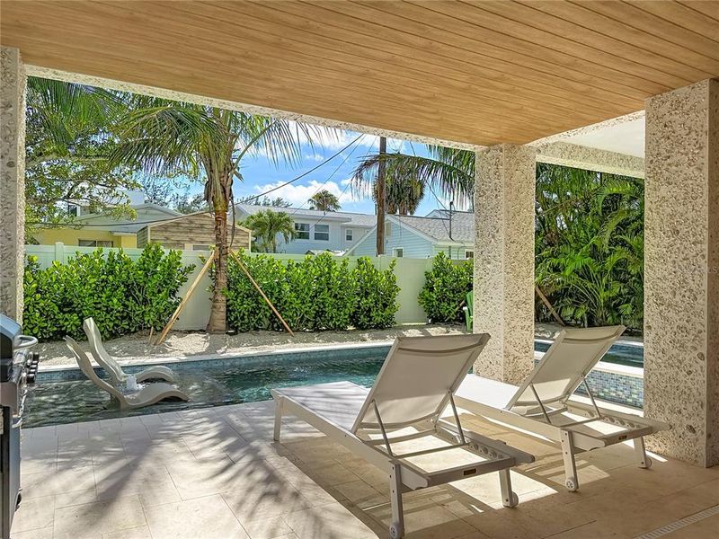 Exterior details and patio area of a home in , Bradenton Beach (Image 25).