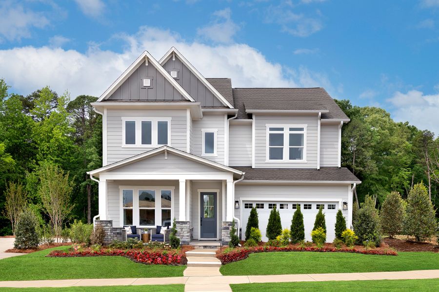 Representative exterior photo of a completed home built from the The Sugarbowl by David Weekley Homes in The Reserve at Cadia Village, Matthews, NC (Image 1). Representative exterior photo of a completed home built from the The Sugarbowl by David Weekley Homes in The Reserve at Cadia Village, Matthews, NC (Image 1).