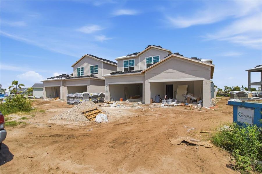 In-progress construction of a new home in , Lakewood Ranch, FL (Image 52).