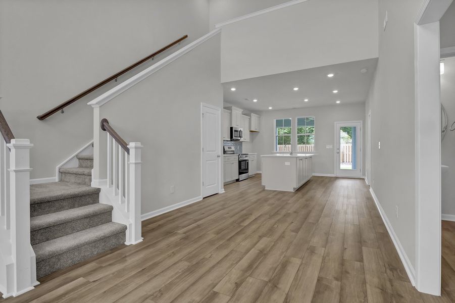 Spacious, unfurnished interior of a new home in Grand Park, Leland (Image 22). Spacious, unfurnished interior of a new home in Grand Park, Leland (Image 22).
