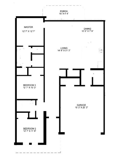 2D floor plan layout for the The Mini Jack by Wyldewood Homes in Washington Meadows, Sherman, TX (Image 3). 2D floor plan layout for the The Mini Jack by Wyldewood Homes in Washington Meadows, Sherman, TX (Image 3).