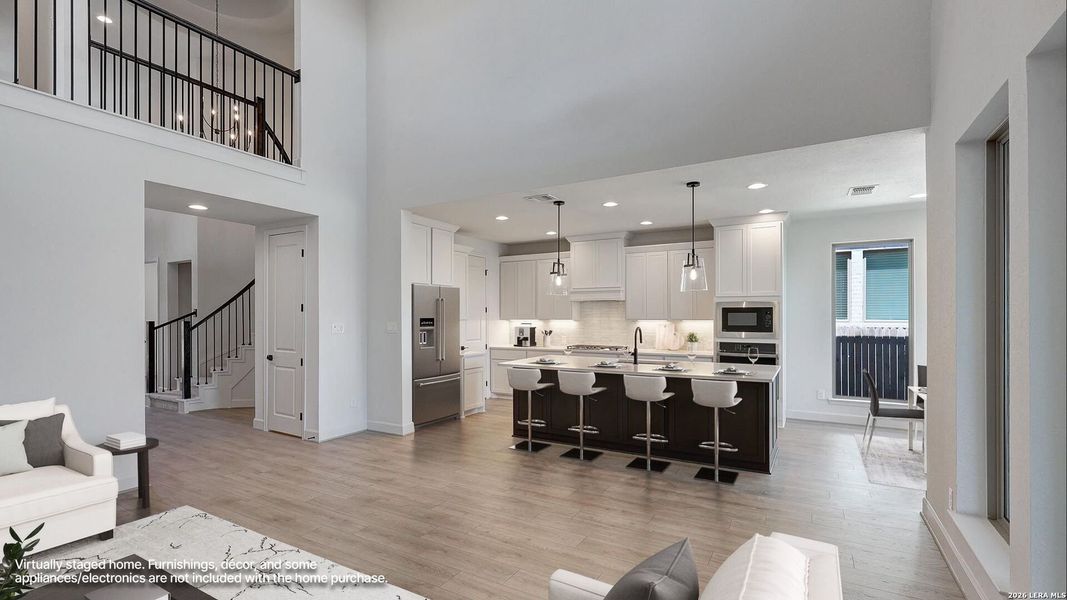 Furnished interior view inside a new home in Haby Hill, San Antonio (Image 8).