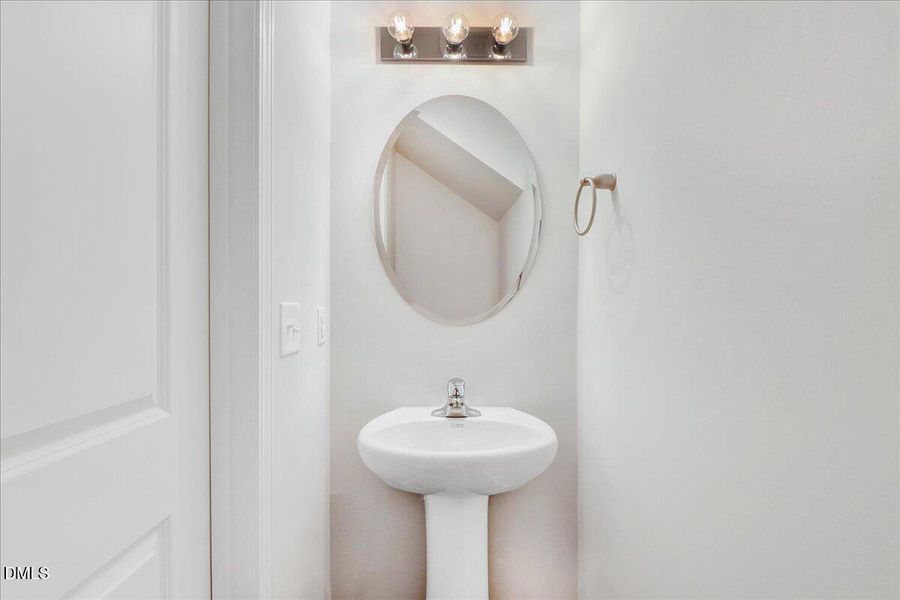 24-Half bathroom with pedestal sink in n