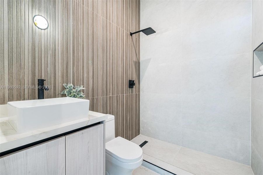 Furnished interior view inside a new home in , Miami (Image 15).