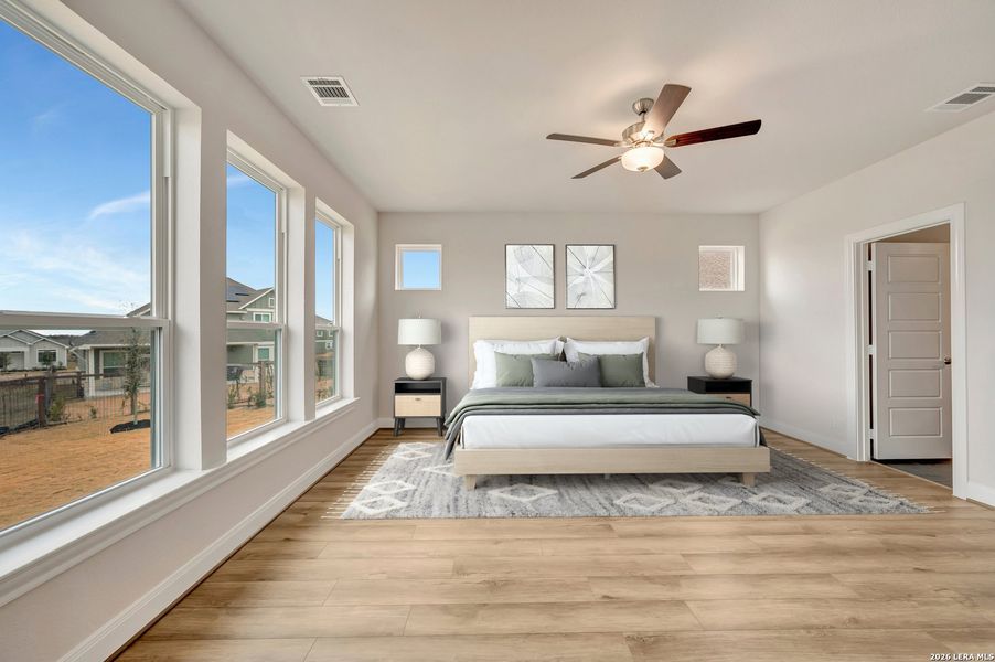 Furnished interior view inside a new home in The Crossvine 45’, Schertz (Image 15).