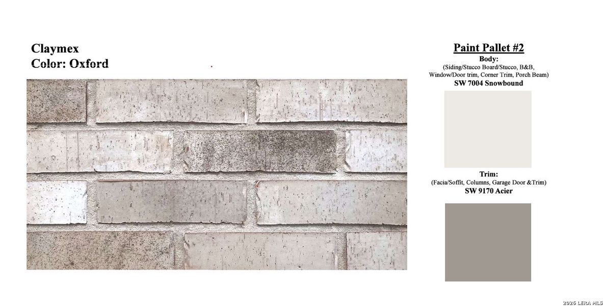 Sample of building materials used in homes in The Parklands, Schertz (Image 4). Sample of building materials used in homes in The Parklands, Schertz (Image 4).
