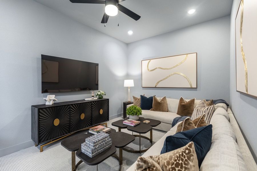 Representative Entertainment Room - some options shown Representative Entertainment Room - some options shown