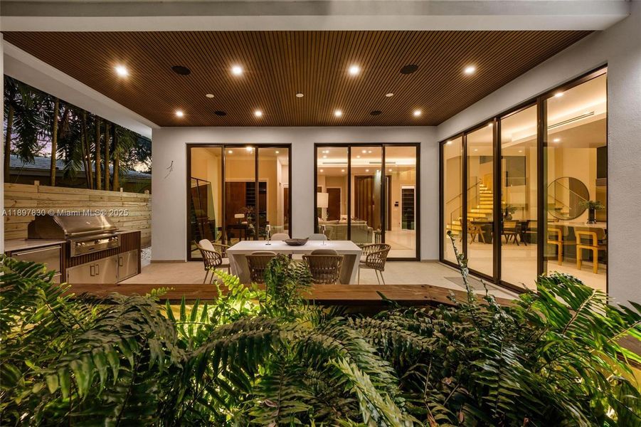 Exterior details and patio area of a home in , Miami (Image 26). Exterior details and patio area of a home in , Miami (Image 26).