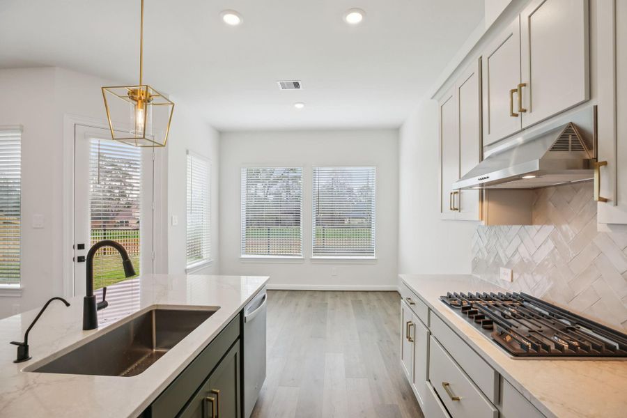 Furnished interior view inside a new home in Pinewood Trails - Luxe Series, Atascocita (Image 5). Furnished interior view inside a new home in Pinewood Trails - Luxe Series, Atascocita (Image 5).