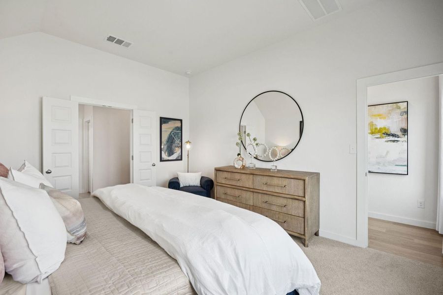 Primary Suite in the Diamond home plan by Trophy Signature Homes – REPRESENTATIVE PHOTO