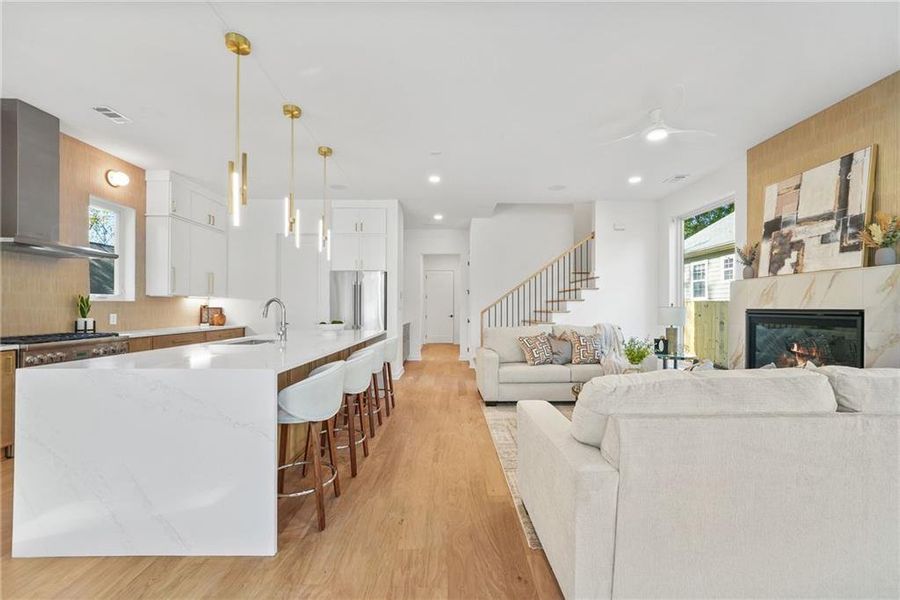 Furnished interior view inside a new home in , Atlanta (Image 14).