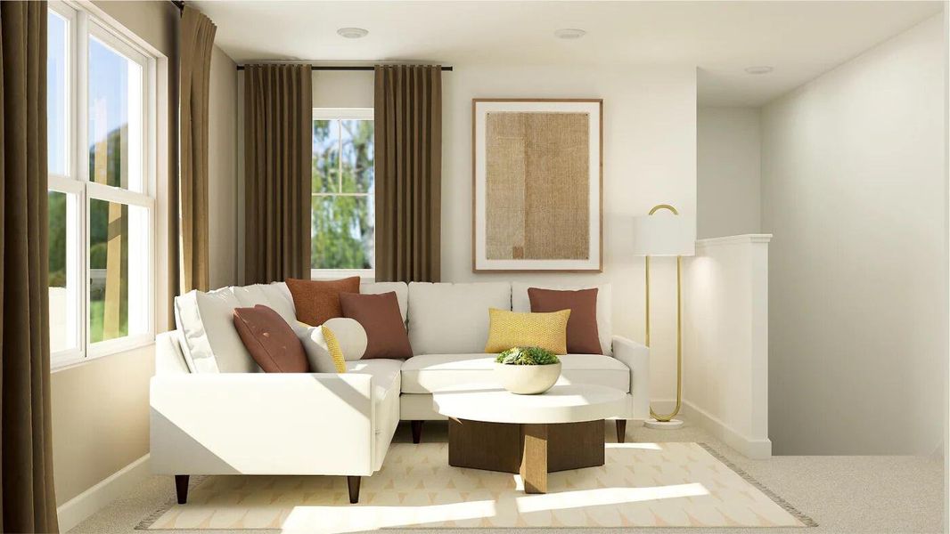 Furnished interior view inside a new home in Glynlea Country Club: The Augusta Collection, Port St. Lucie (Image 8).