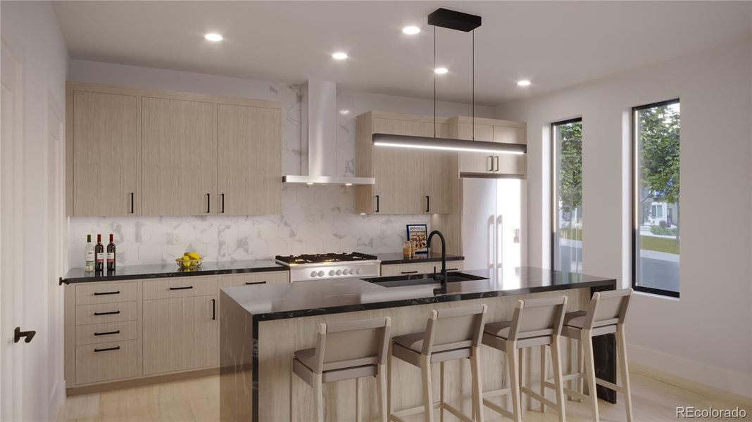 Furnished interior view inside a new home in , Denver (Image 6). Furnished interior view inside a new home in , Denver (Image 6).