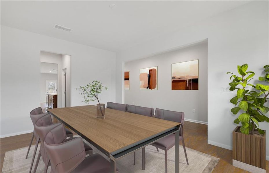 Furnished interior view inside a new home in Haverhill Estates, Dacula (Image 6).