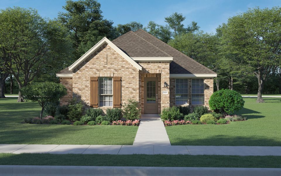 Representative exterior photo of a completed home built from the Wren by Centre Living Homes in Dove Hollow, Waxahachie, TX (Image 24).