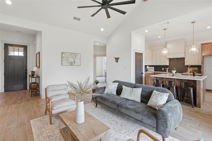 Furnished interior view inside a new home in , Tolar (Image 34).