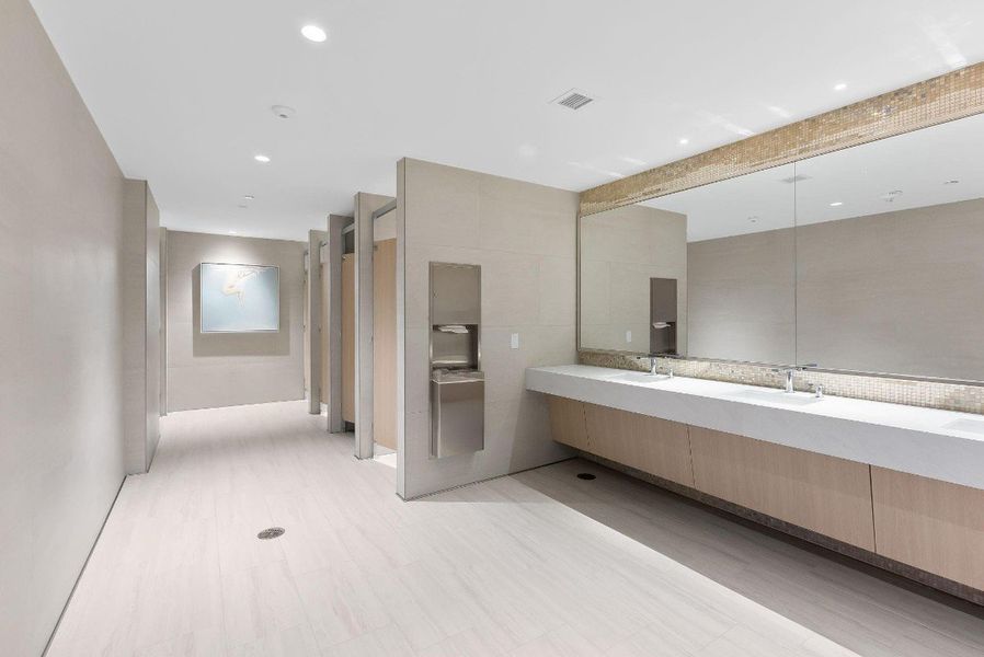 Bathroom off the pool deck