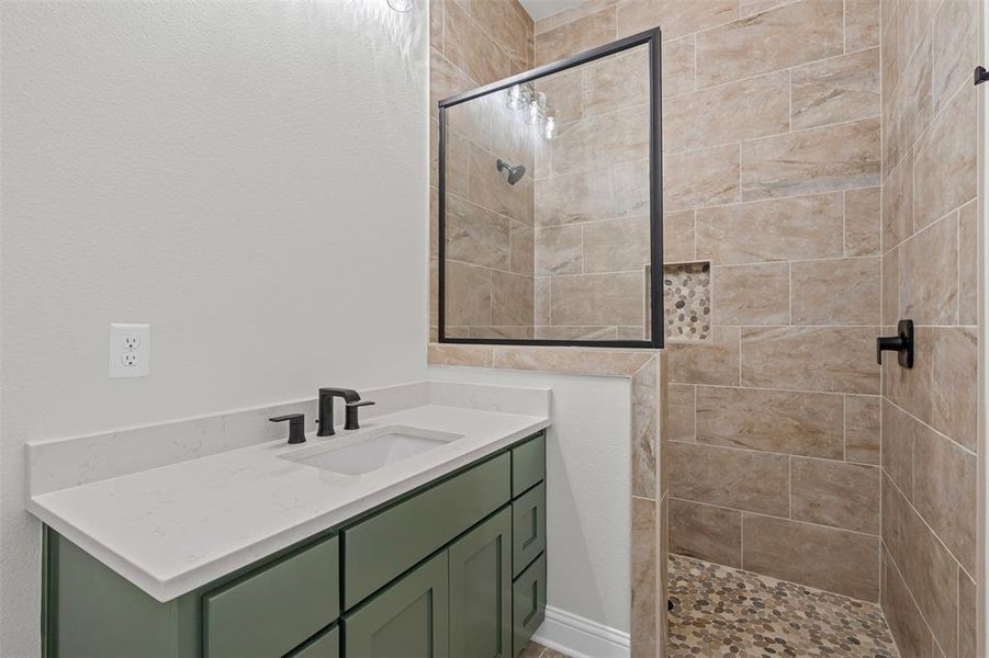 Furnished interior view inside a new home in Santana Ridge, Weatherford (Image 6).