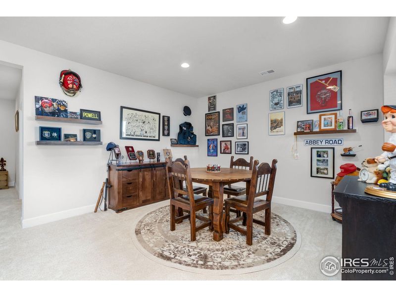 Huge Basement w Space For Office or Card/Game Table