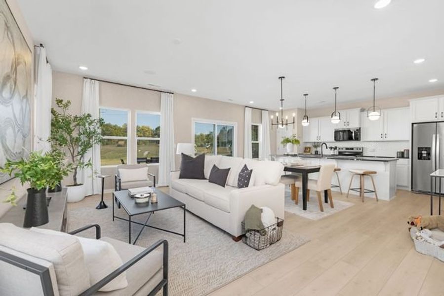 Representative furnished interior of a home built from the Alder by True Homes in Shay Crossing, Salisbury (Image 11).