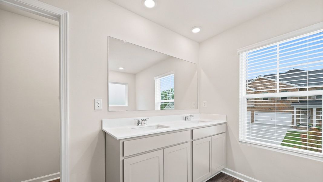 Furnished interior view inside a new home in Brooks Station, Dacula (Image 9).