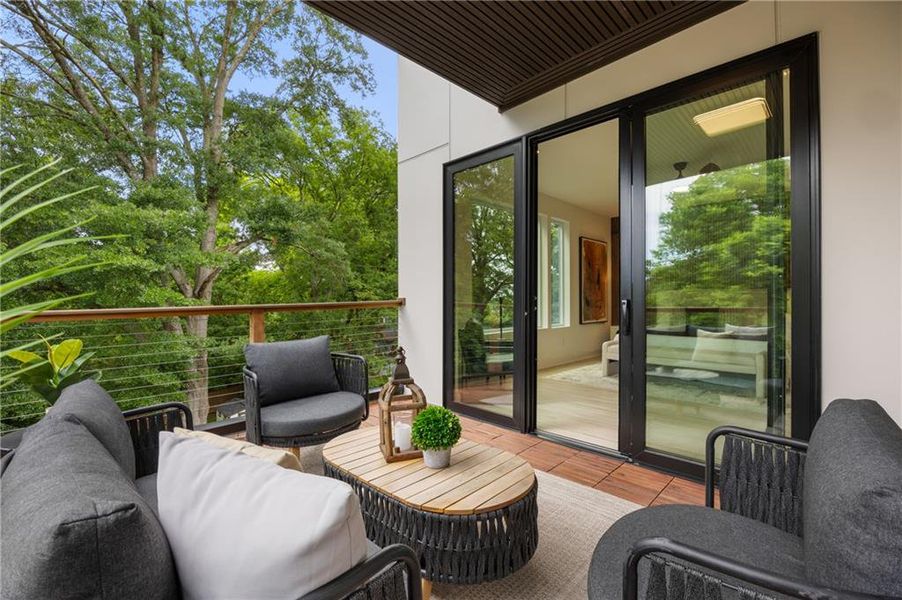 Exterior details and patio area of a home in , Atlanta (Image 31). Exterior details and patio area of a home in , Atlanta (Image 31).