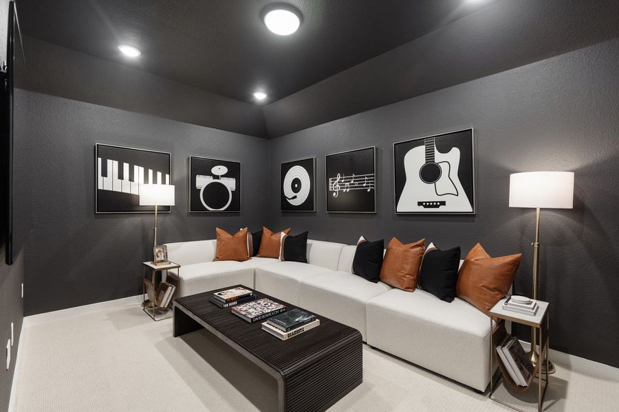 Representative Entertainment Room - some options shown Representative Entertainment Room - some options shown