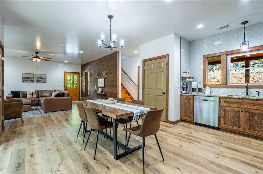 Furnished interior view inside a new home in , Ellijay (Image 8).