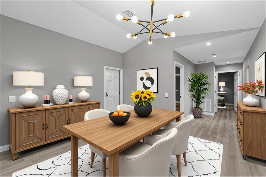 Furnished interior view inside a new home in , Sarasota (Image 4).