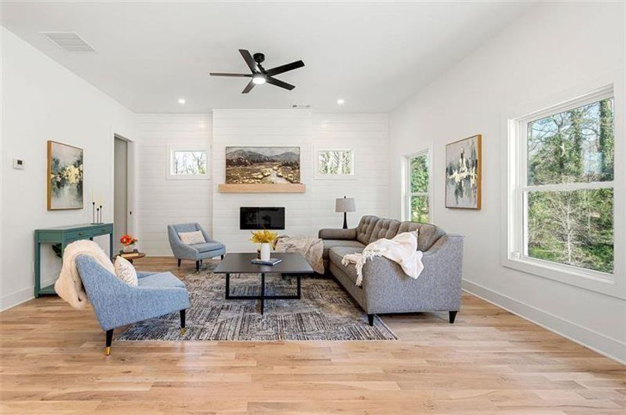 Furnished interior view inside a new home in , Atlanta (Image 27).
