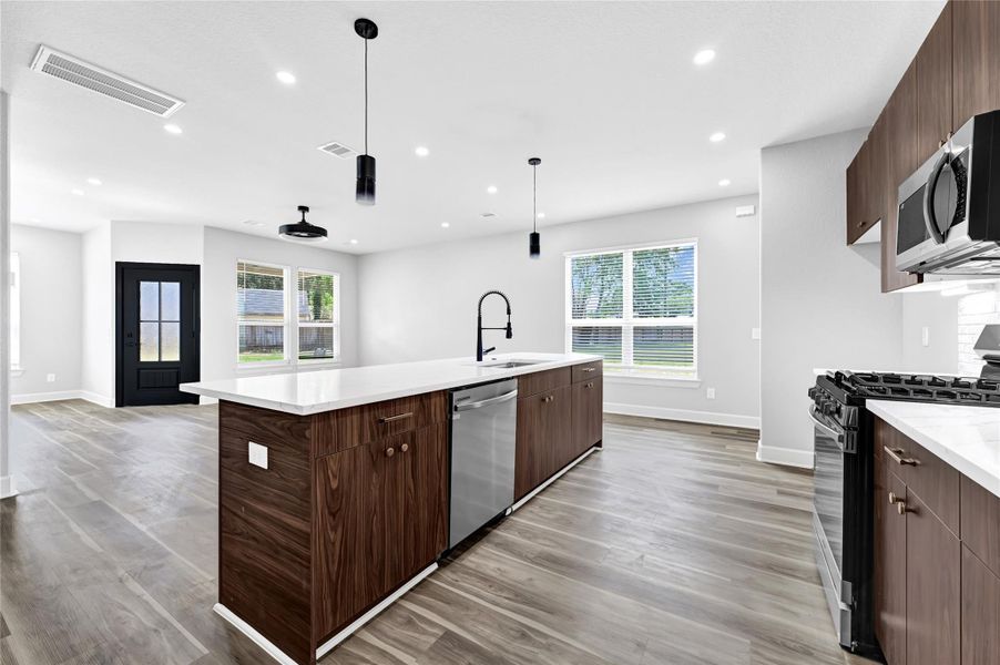 Furnished interior view inside a new home in , Houston (Image 11).
