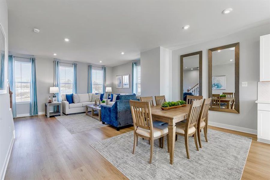 Representative furnished interior of a home built from the Mayer by Ryan Homes in Stowe Branch Townhomes, Charlotte (Image 13).