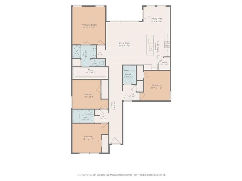 2D floor plan layout of this home in Kings Ridge, Denton, TX (Image 5). 2D floor plan layout of this home in Kings Ridge, Denton, TX (Image 5).