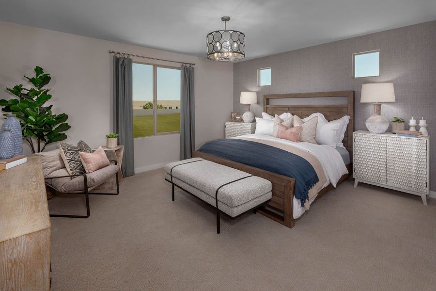 Primary Bedroom | Wrightson | Sunrise - Peak Series | Surprise, AZ | Landsea Homes