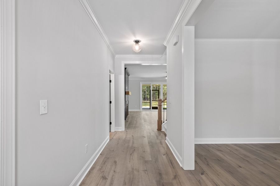 Representative unfurnished interior of a home built from the The Bradley by RobuckHomes in Baylee Ridge, Selma (Image 150). Representative unfurnished interior of a home built from the The Bradley by RobuckHomes in Baylee Ridge, Selma (Image 150).