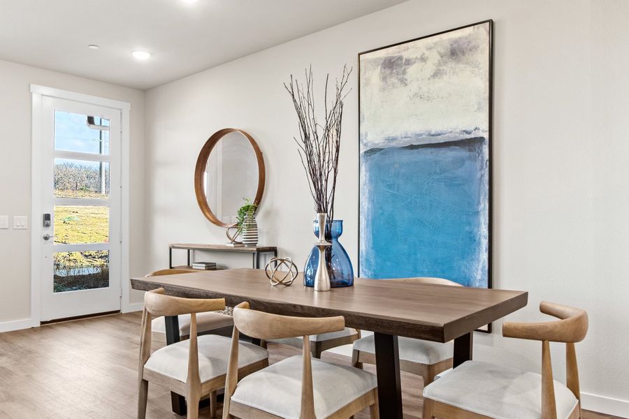 Furnished interior view inside a new home in Wildridge, Oak Point (Image 14).