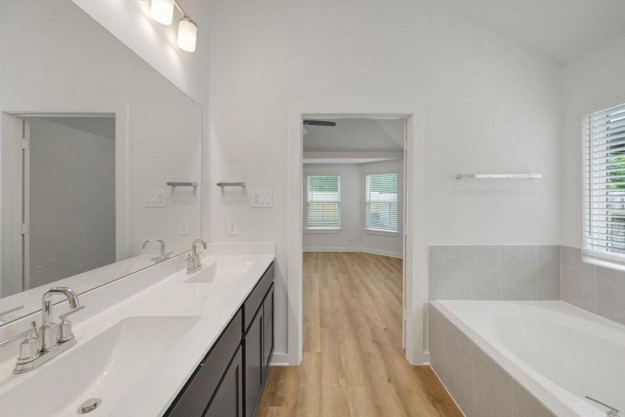 Furnished interior view inside a new home in Sorella, Tomball (Image 16).