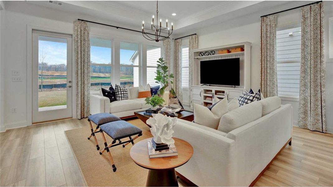 Furnished interior view inside a new home in , Deland (Image 34).