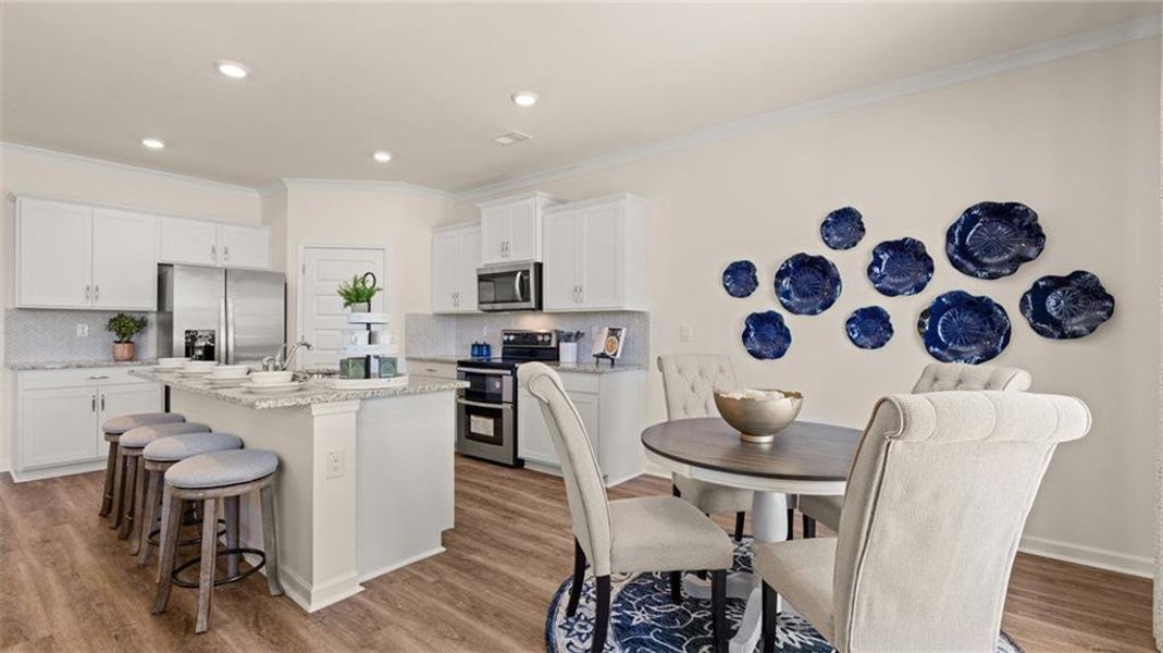 Furnished interior view inside a new home in Kingston Ranch at Lake Oconee, Buckhead (Image 32).