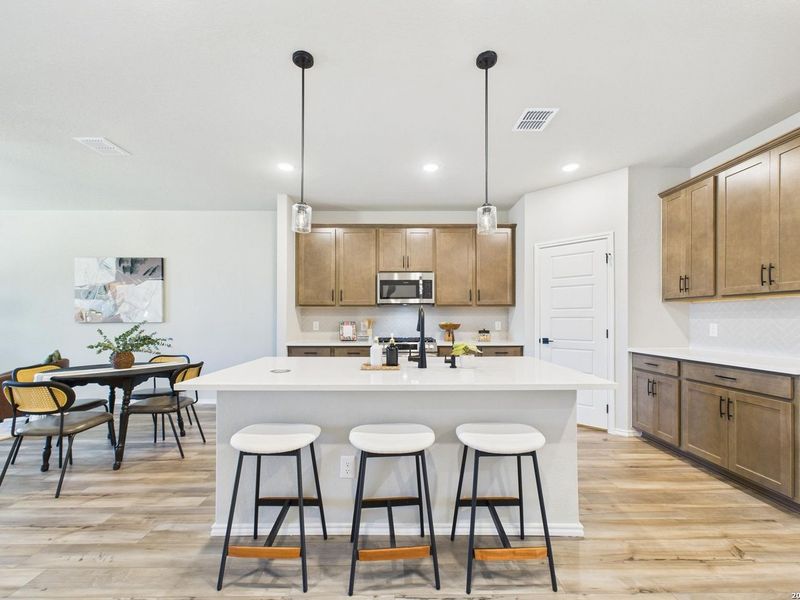 Furnished interior view inside a new home in Bricewood, San Antonio (Image 14).