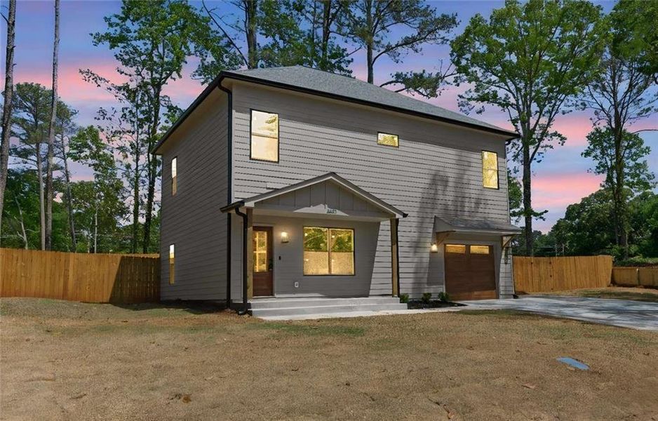 Exterior details and patio area of a home in , Atlanta (Image 23). Exterior details and patio area of a home in , Atlanta (Image 23).