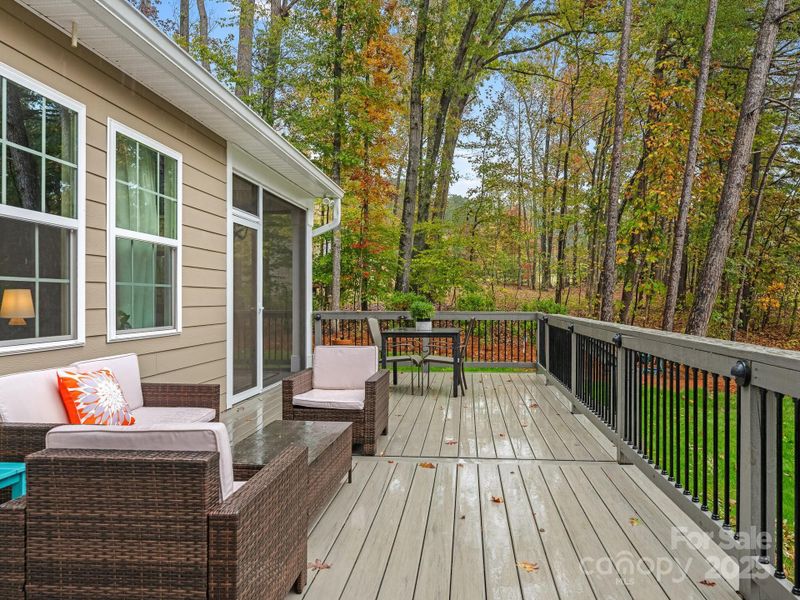Exterior details and patio area of a home in Estates at Arlington Woods, Mint Hill (Image 20).