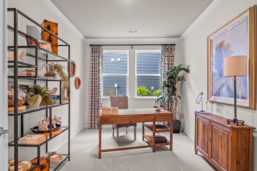 Representative furnished interior of a home built from the The Cherry Grove by Chesapeake Homes in The Willows, Loris (Image 11).