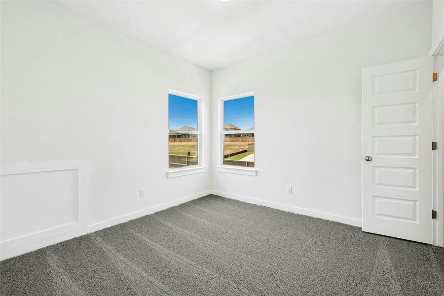 Spacious, unfurnished interior of a new home in The Colony, Bastrop (Image 24). Spacious, unfurnished interior of a new home in The Colony, Bastrop (Image 24).