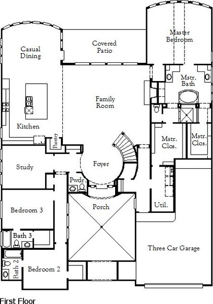 2D floor plan layout of this home in Valencia, Manvel, TX (Image 4).